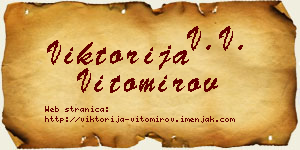 Viktorija Vitomirov vizit kartica